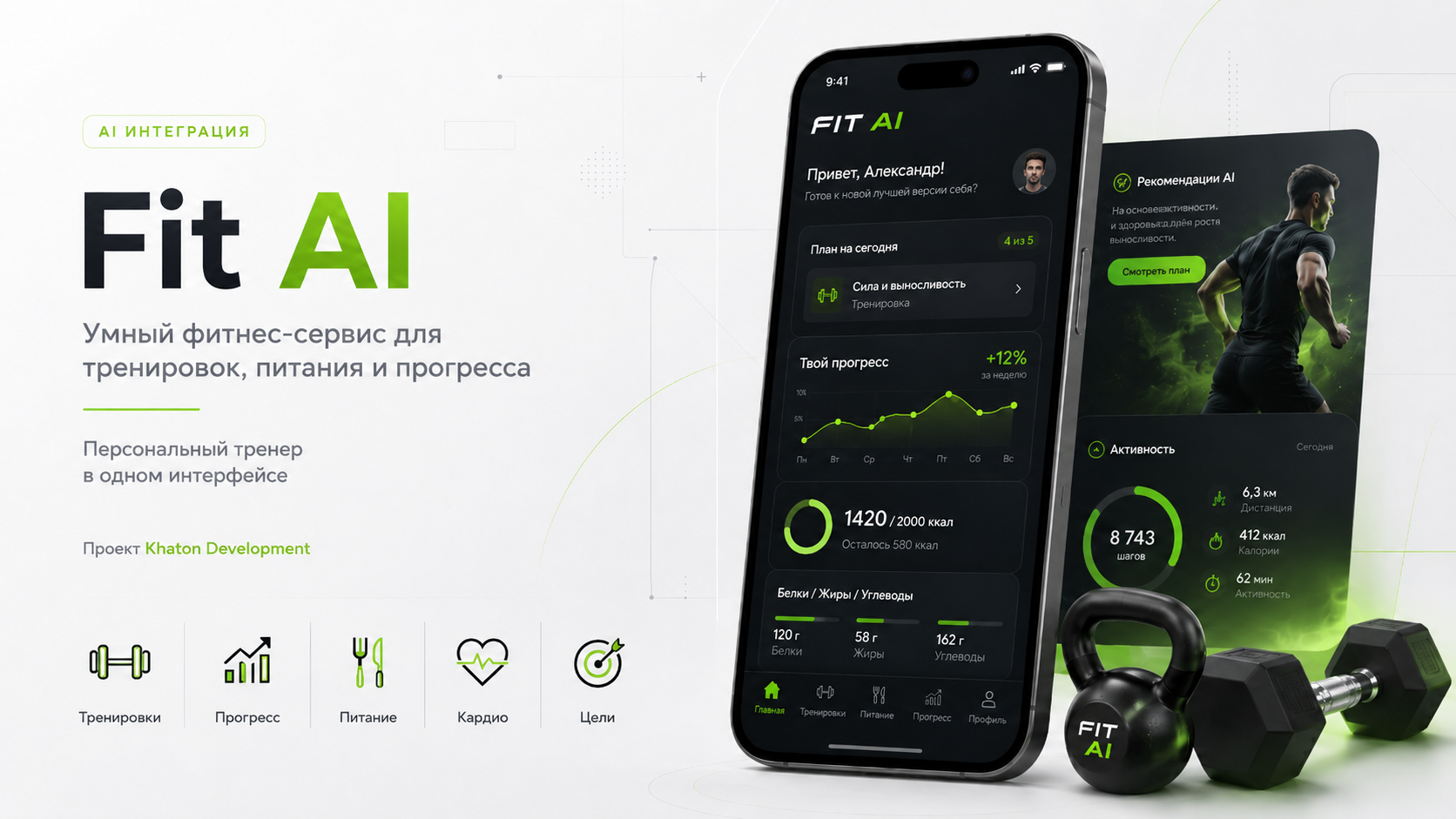 Обложка проекта «Fit AI»